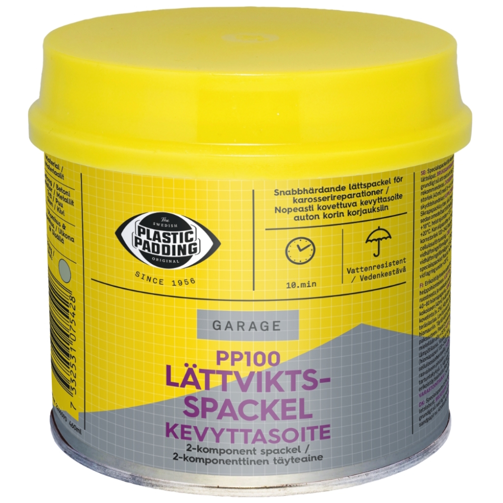 Lättviktsspackel PP100 460ml Plastic Padding