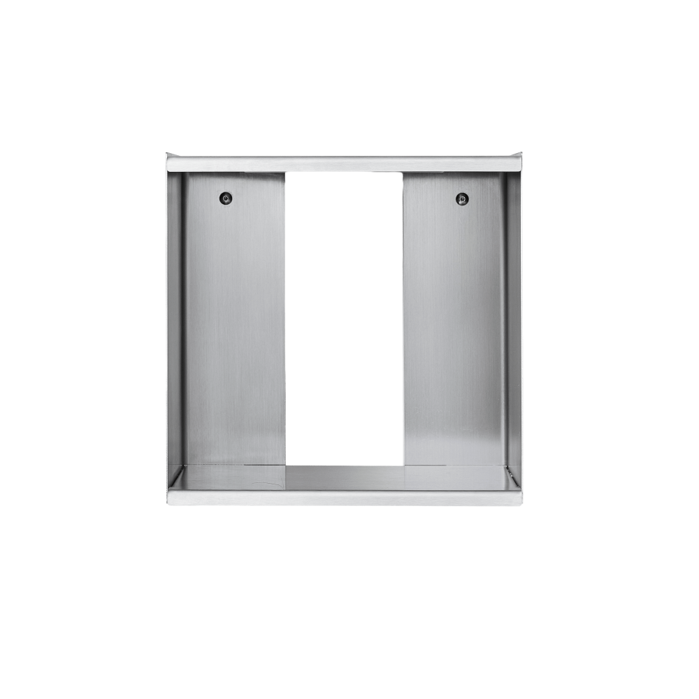 Taper Cube Box vägghylla, Rostfritt stål, 34x35 cm