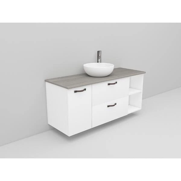 Badrumsmöbel Flexline Modell 165 120cm, Vit, Slät | Stuvbutiken - Bild 2