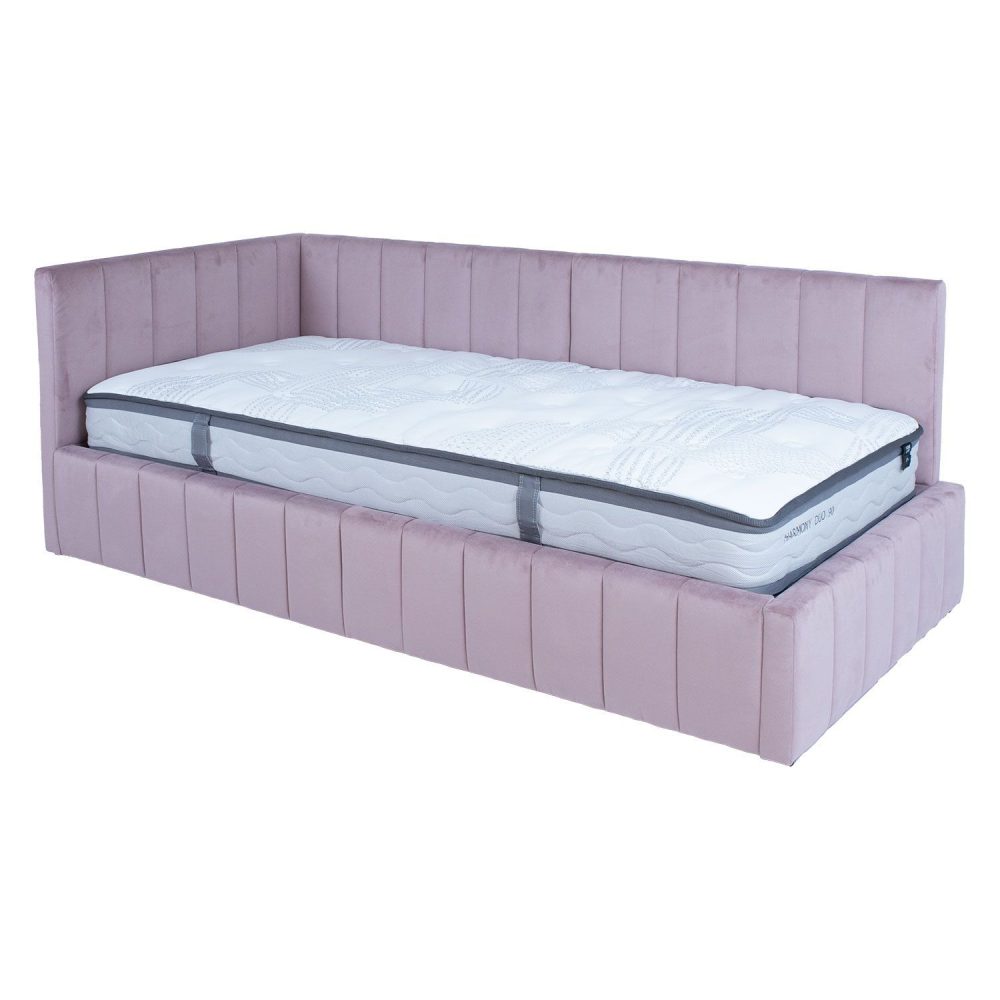Säng Jasper 90x200 cm med madrass Harmony Duo 100x40xh140 cm, ek