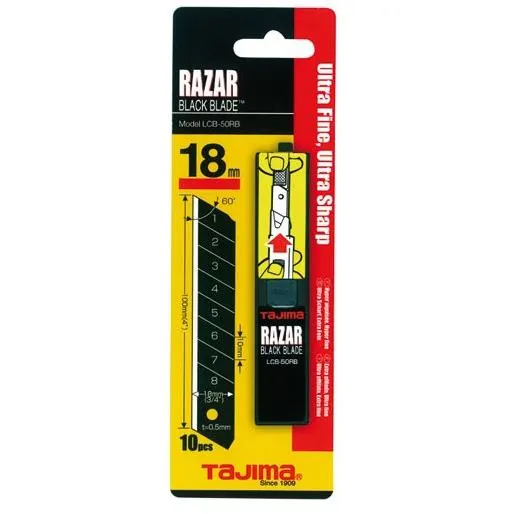 Tajima Razor Black Knivblad 10-pack