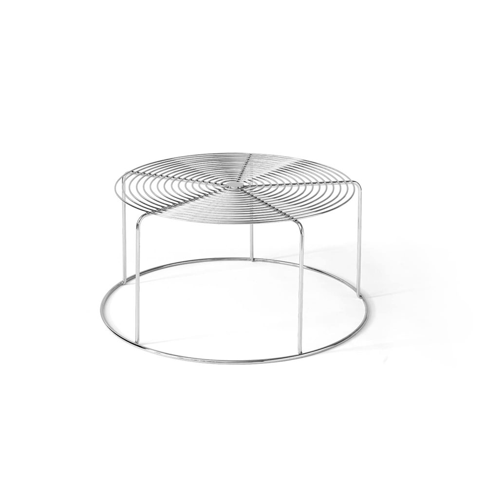 Wire VP17 soffbord, Rostfritt stål, Ø74x36 cm