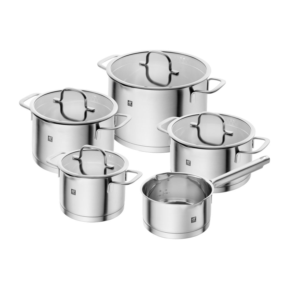 Zwilling TrueFlow grytset 5 delar, Silver