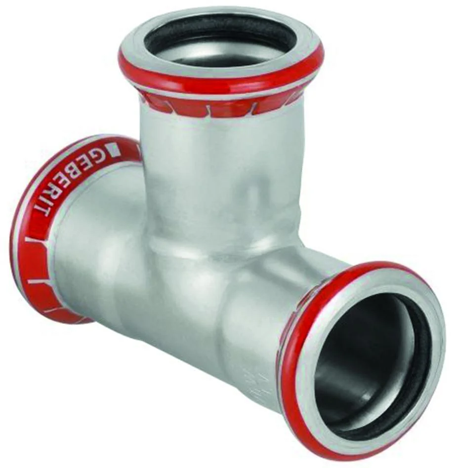 Geberit 1550943 T-rör pressmuff, elförzinkat 22 x 22 x 22 mm - Bild 2