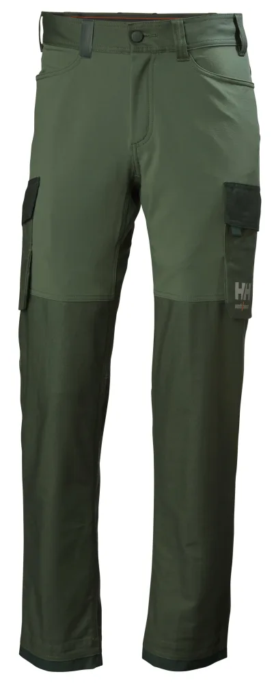 Helly Hansen Workwear Oxford 4X 77408-474 Arbetsbyxa grön/svart C60
