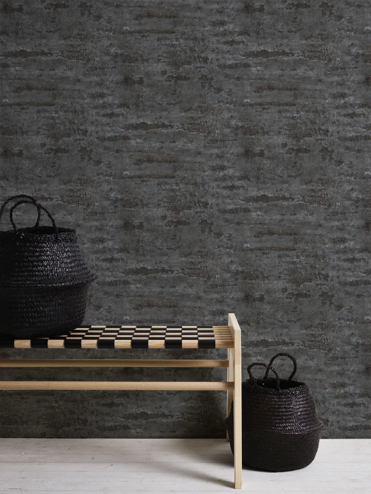 Living Walls Best of Wood´n Stone III T4154 Tapet Grå/svart