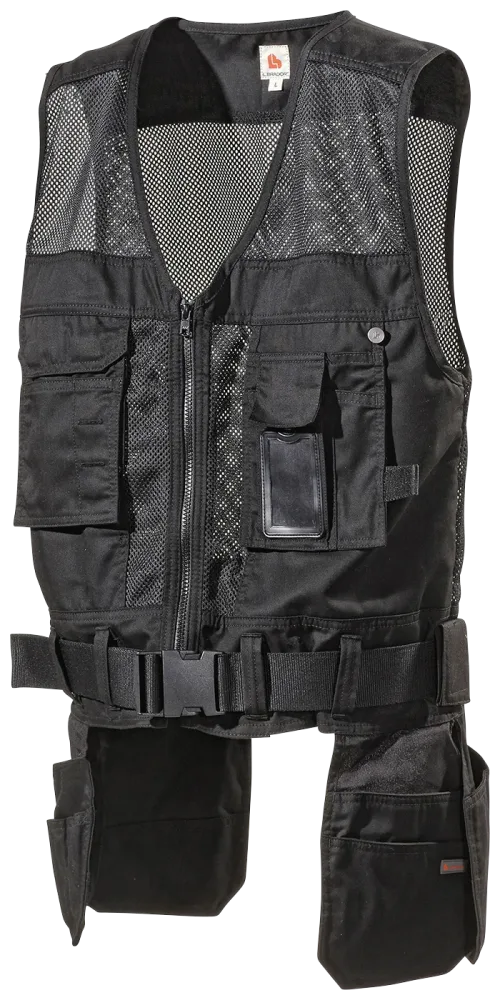 L.Brador 218PB Arbetsväst svart 3XL