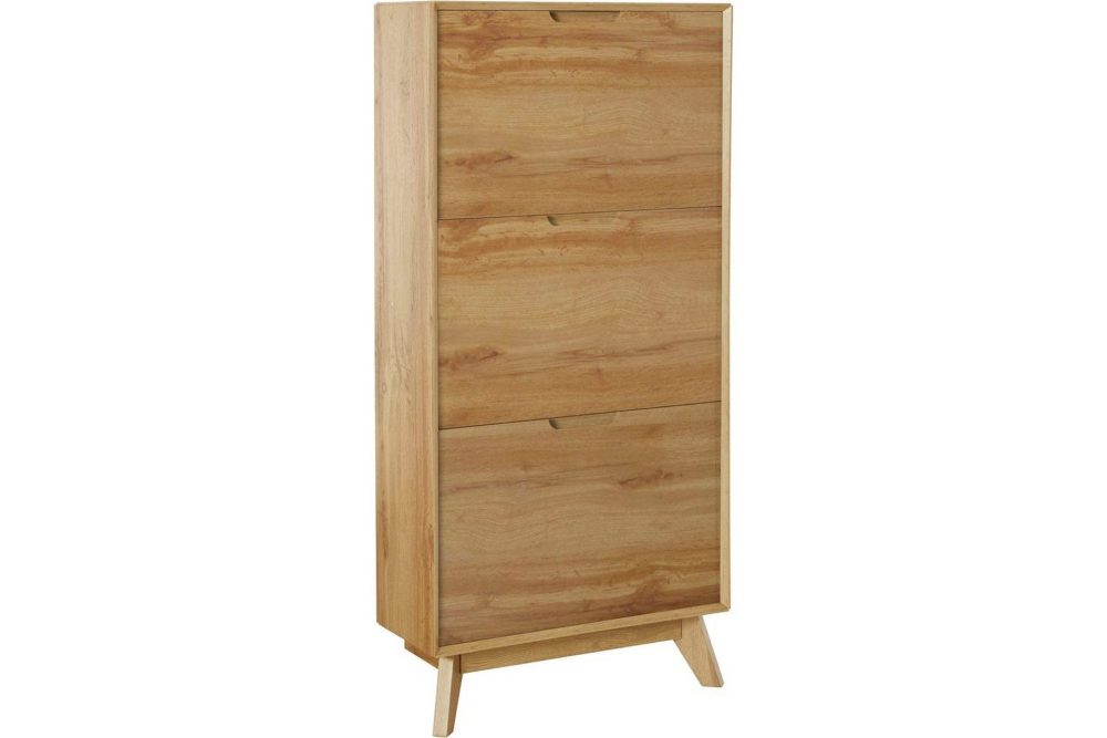 Skoförvaring Ezra 3 klaffar 60x24x125 cm, Wotan-ek