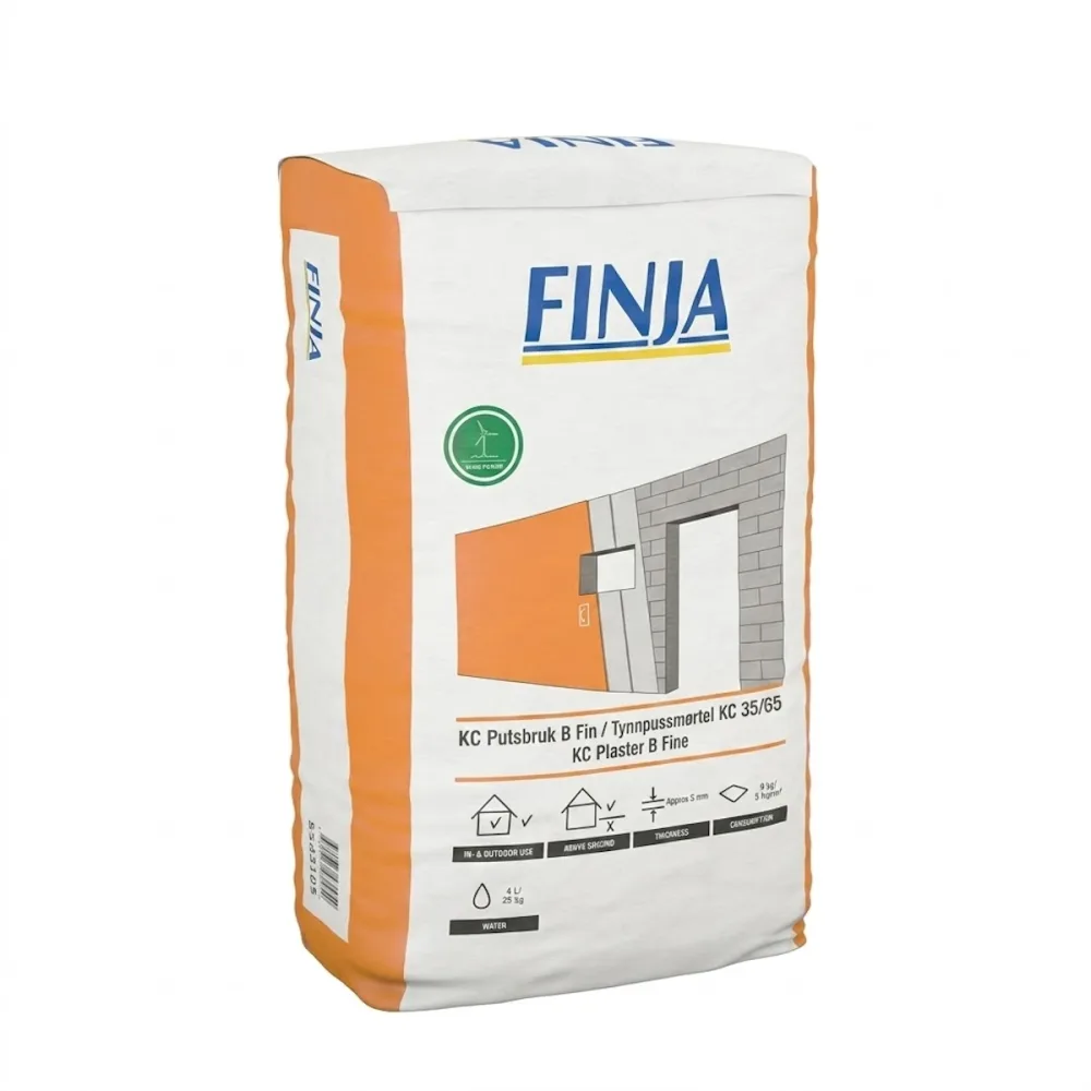 Köp Finja KC Putsbruk B Fin 40x25kg | Bra Erbjudanden | Velltra.se