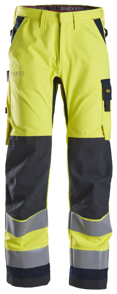 Snickers Workwear 6360 Midjebyxa gul/marin Gul/marin