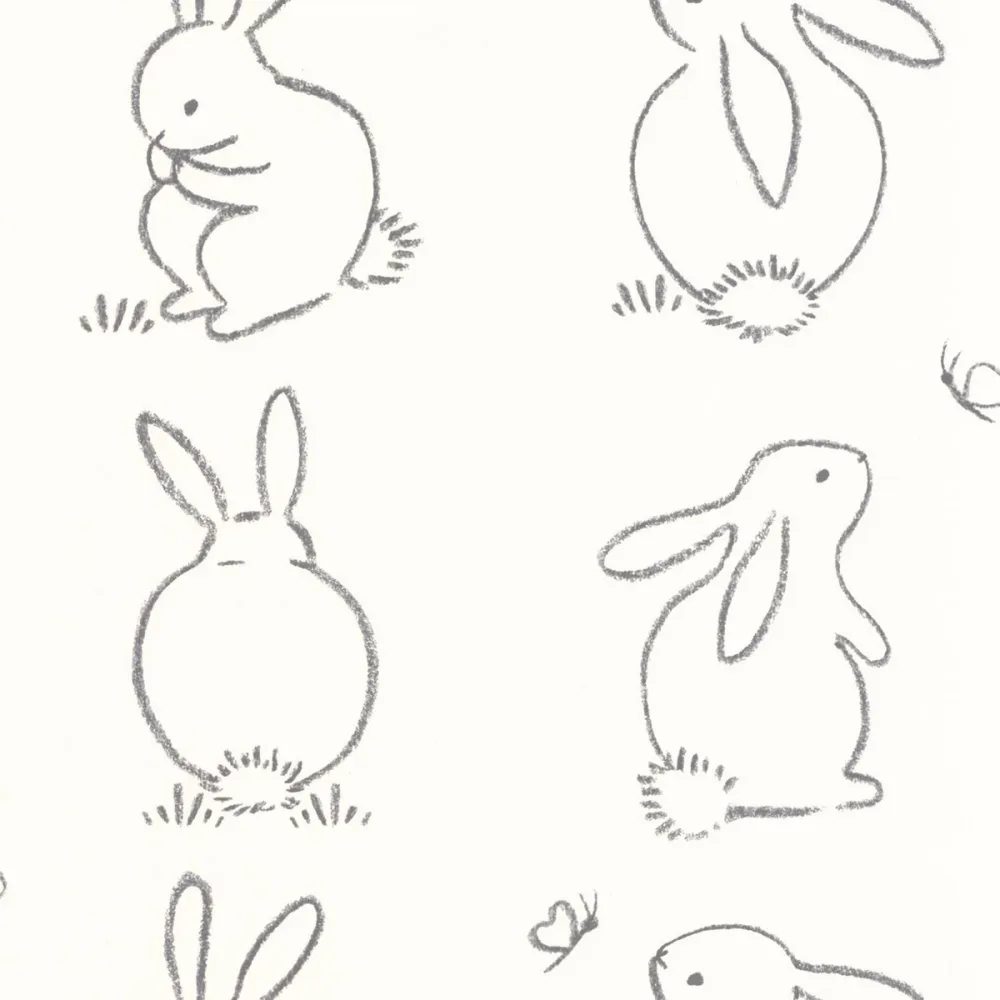 Once Upon A Time Funny Bunny Noir Graphite Ouat88389050 Tapet | Stuvbutiken
