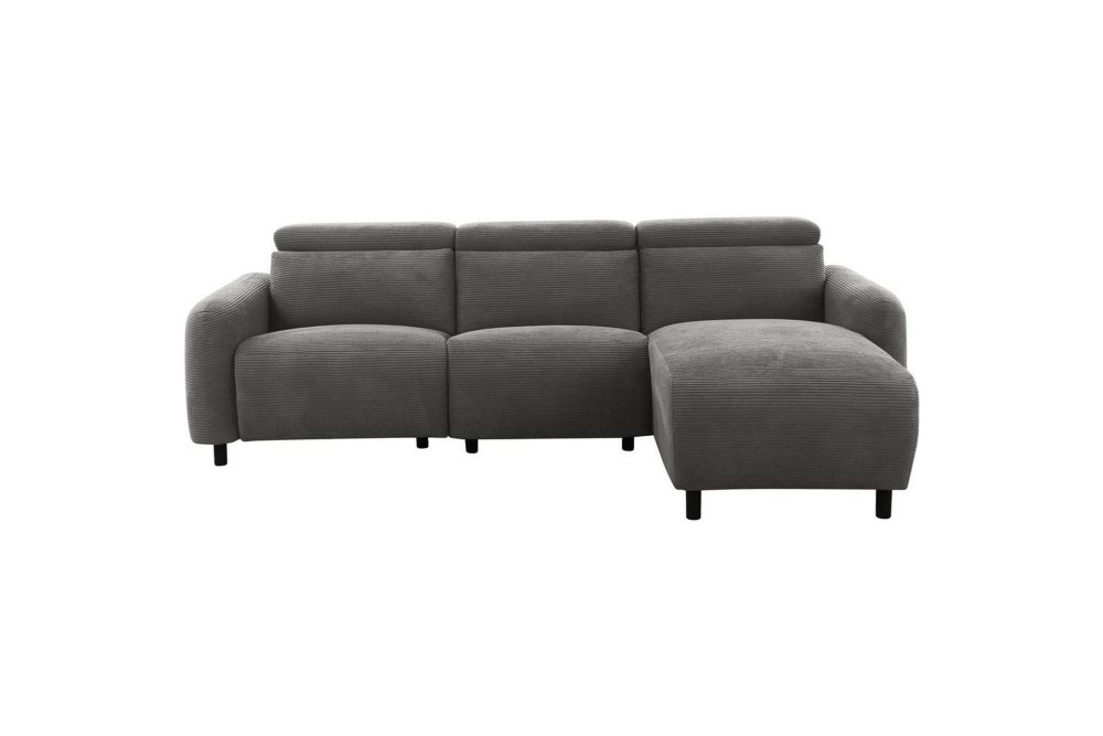 Reclinersoffa med hörn Loft24 Skaane Reclinersoffa 3-sits Grå Höger Manchester