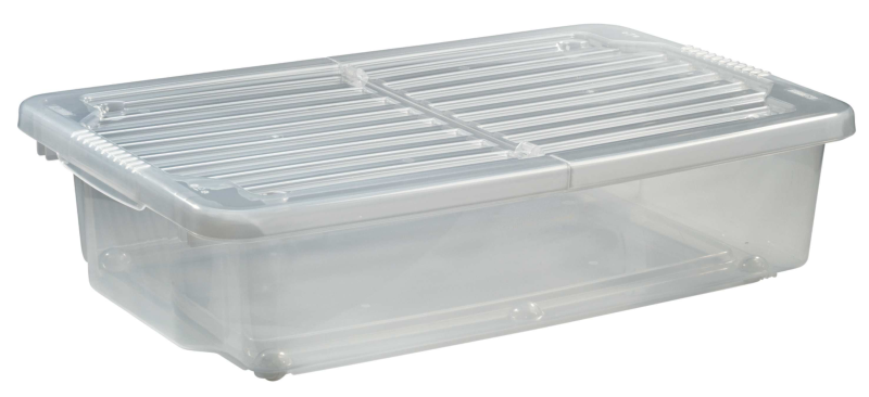 FÖRVARINGSBOX NORDISKA PLAST M HJUL 55L TRANS 790X490X200MM