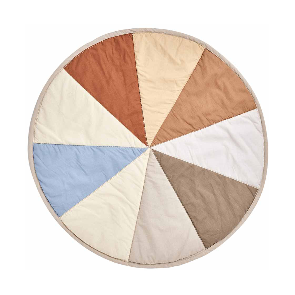 Moni Quilted barnmatta Ø100 cm, Multi