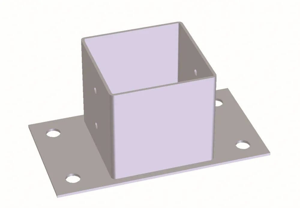 Jabo 35149 Stolpsko galvaniserad 96x96x150 mm