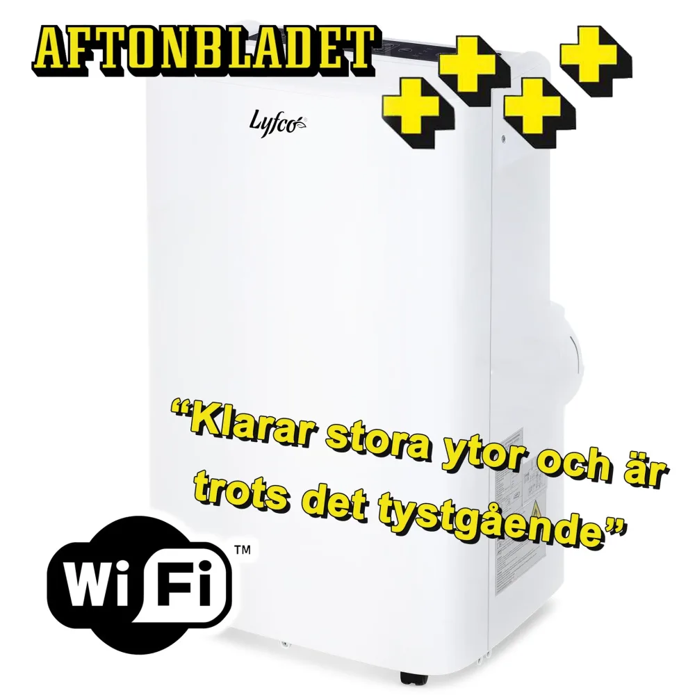 Året runt AC med värmefunktion för 58m² | Bäst i test Aftonbladet | 14000BTU | Lyfco