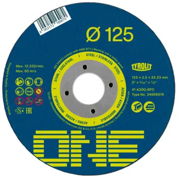 Tyrolit ONE Kapskiva rak, 2IN1 125x1,0 mm