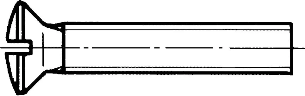 REYHER 009647009050020 Spårskruv Mässing, DIN 964 A, MKFS M5x20 mm, 200-pack - Bild 2