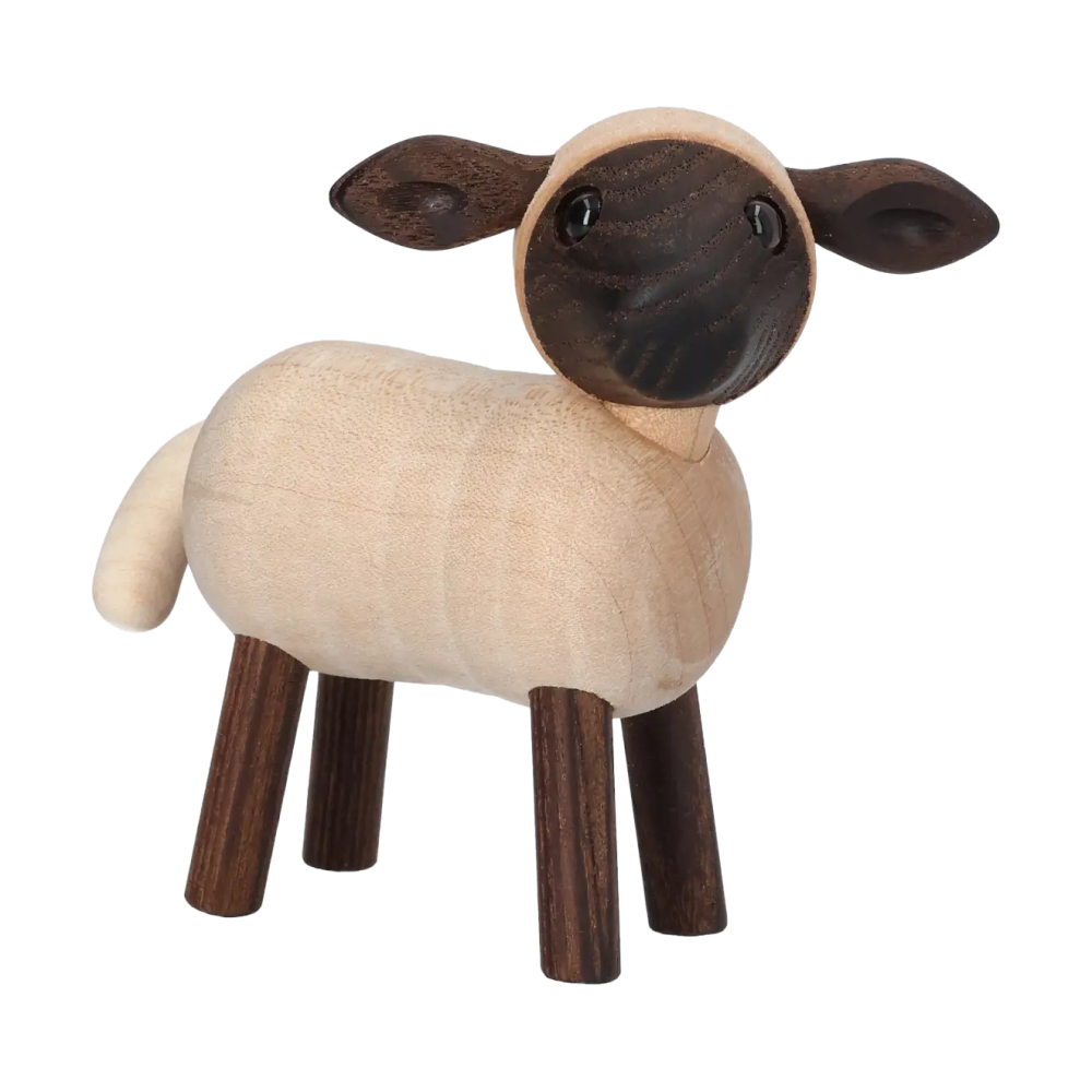 Will lamm figur, Beige, 6,6x9xH8,5 cm