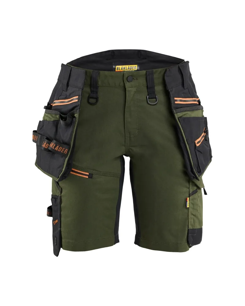 Blåkläder 717511494240C44 Shorts grön/rost Grön/rost