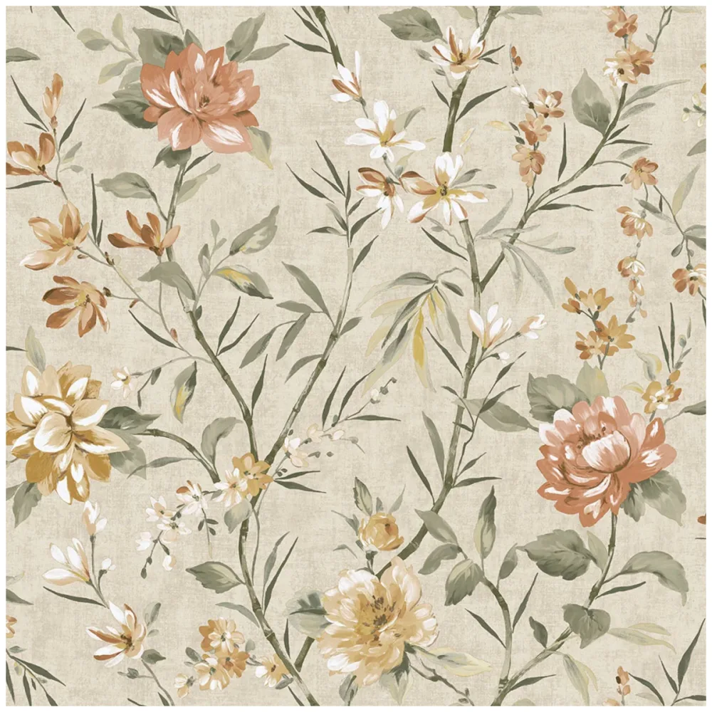 Journey to the East Sazanka Neutral/orange 91853 Orange Tapet | Stuvbutiken - Bild 2