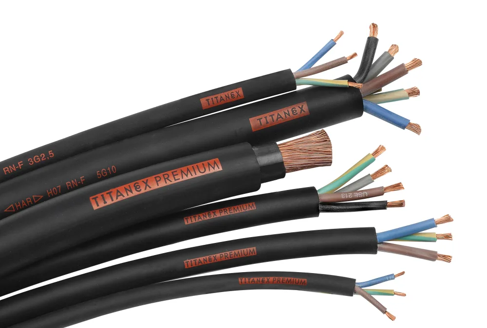 Nexans Titanex Anslutningskabel H07RN-F, 450/750 V 3G2,5 mm²
