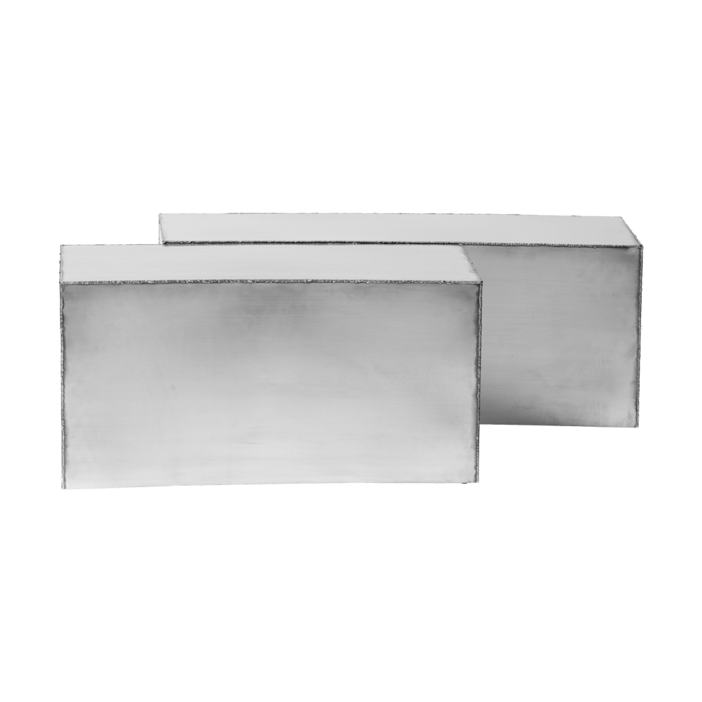 Ferra soffbord 2 delar, Stainless steel