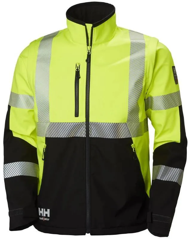Helly Hansen Workwear ICU 74272-369 Softshelljacka varsel, gul/svart S