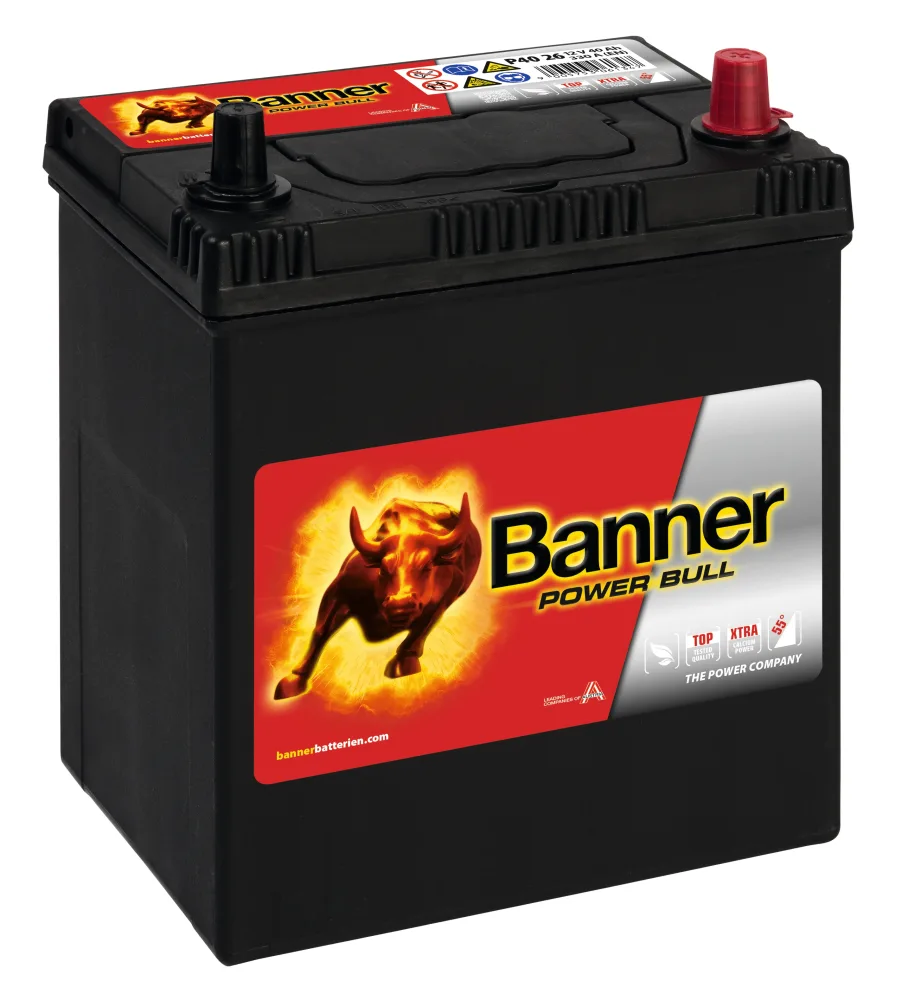 Banner Power Bull P4026M Startbatteri 12V, 40 Ah