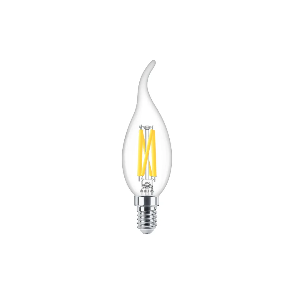 Philips Classic 871951444949700 LED-lampa 3,4 W, E14, 2700 K, klar, kron
