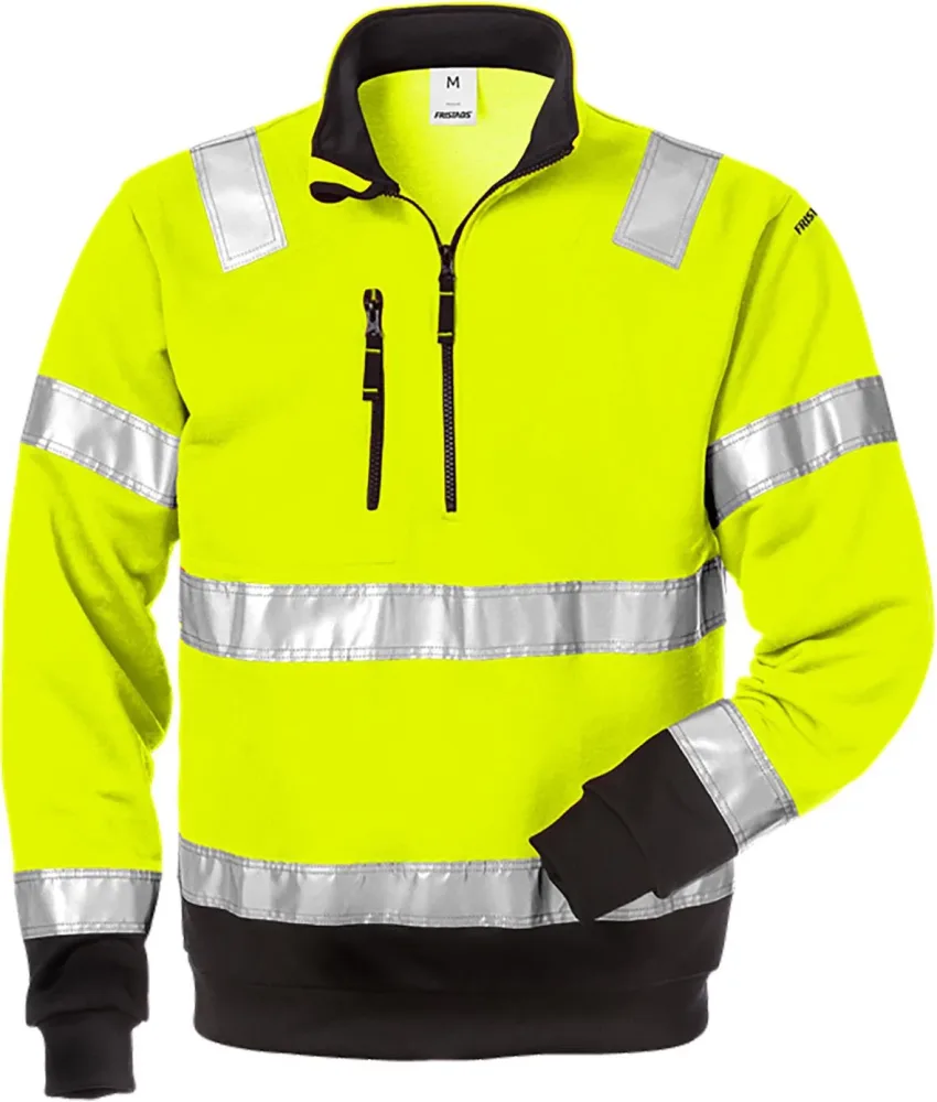 Fristads 728 SHV Sweatshirt Hi-Vis gul/svart 4XL