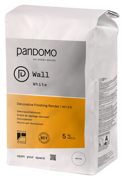 VÄGGSPACKEL ARDEX PANDOMO W 1 2.0, VIT 5KG