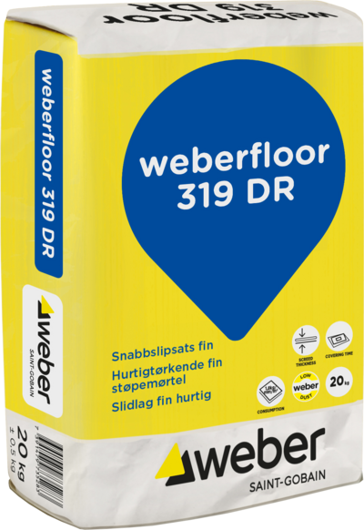 SNABBSLIPSATS WEBER FLOOR 319 DR FIN 20KG