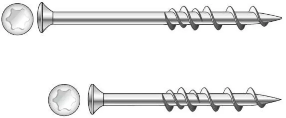 Dewalt DFM4230070 Skruv WallDog, 100-pack, FZB TX25, 6,5 x 70 mm, försänkt