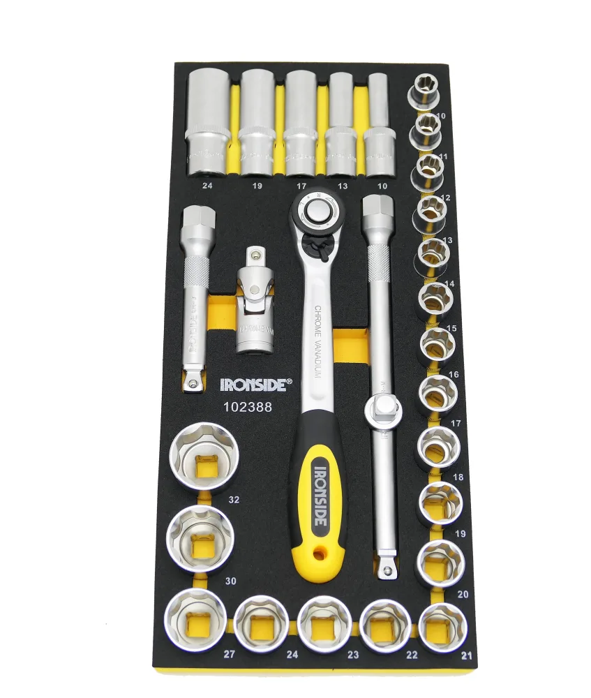 Ironside 749151 Hylsnyckelsats 28 delar, 1/2"
