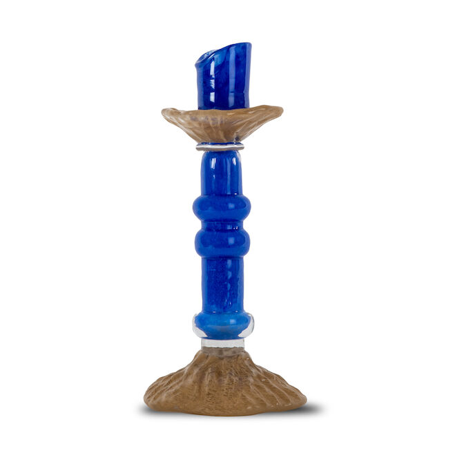 Lara ljusstake M 26 cm, Blå