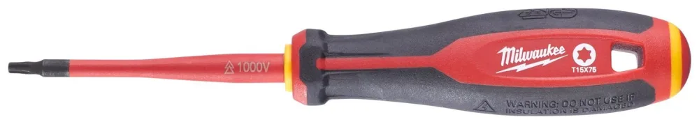 Milwaukee Tri-Lobe VDE Skruvmejsel 3-sidigt antirullhandtag T20 x 100 mm - Bild 2