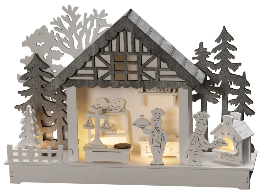 Konstsmide 3262-210 Siluettlampa hus, trä