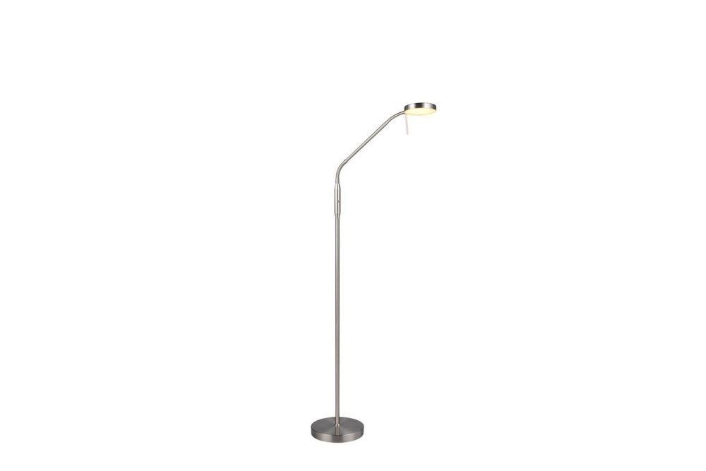 Golvlampa TRIO Moreno Borstad stål