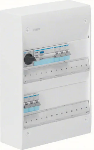 Hager GD313SF Centralapparat Typ: Gamma, IP30 3 x 13 moduler - Bild 2