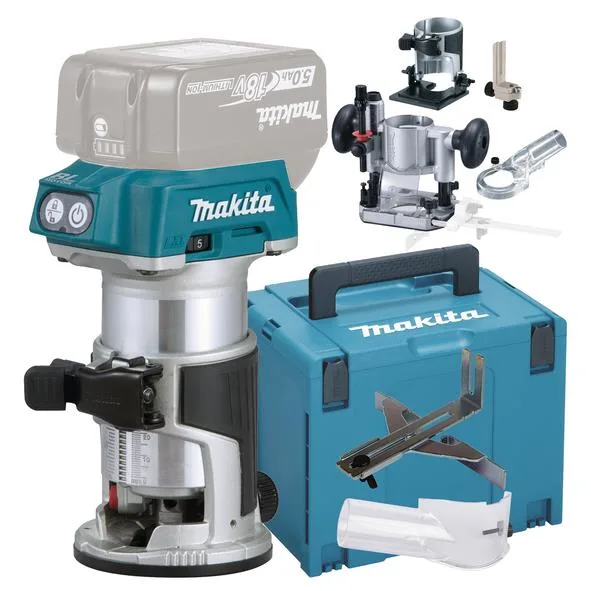 Makita DRT50ZJX5 Multifräs med tillbehör, utan batteri och laddare