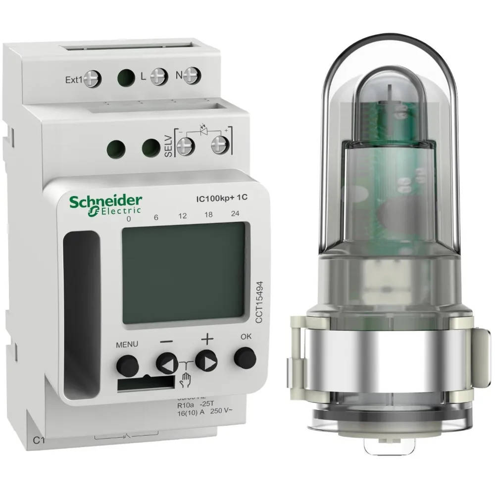Schneider Electric CCT15494 Skymningsrelä 2 kanaler 1 kanal