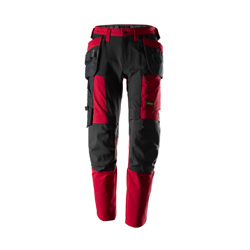 ARBETSBYXA STRETCH AW HF CHILI/SVART STL 104