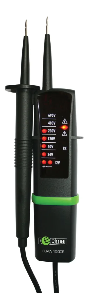 Elma 1500B Spänningsprovare med batteri