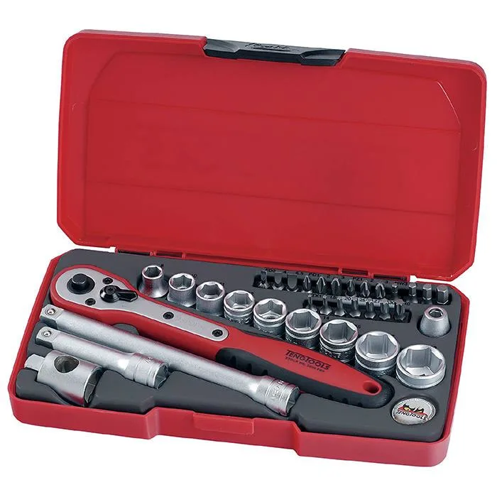 Teng Tools T3834 Hylsnyckelsats 3/8", 34 delar