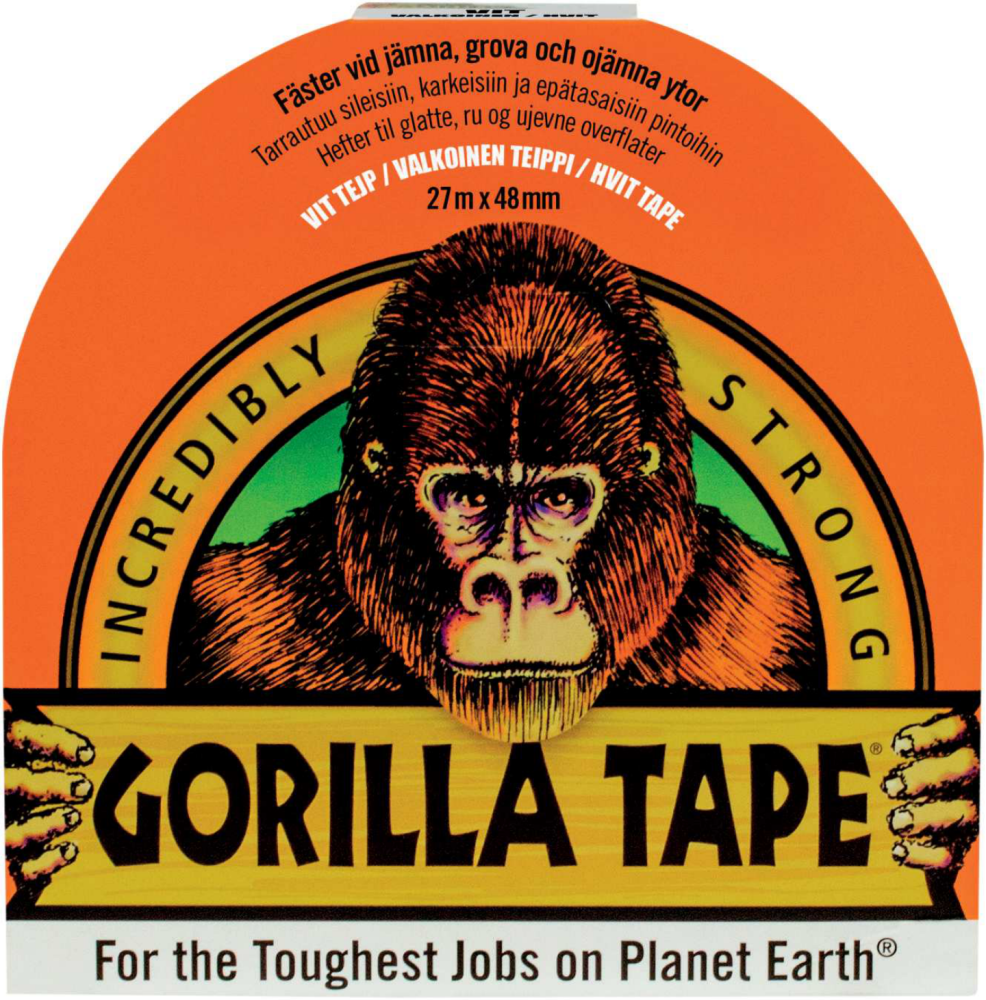 VÄVTEJP GORILLA VIT 48MMX27M