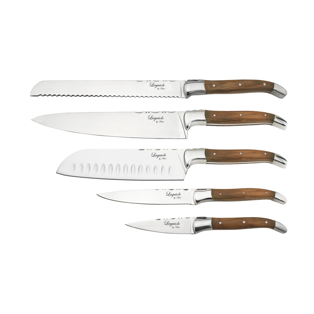 Laguiole By Hâws knivset 5-delar, Olive