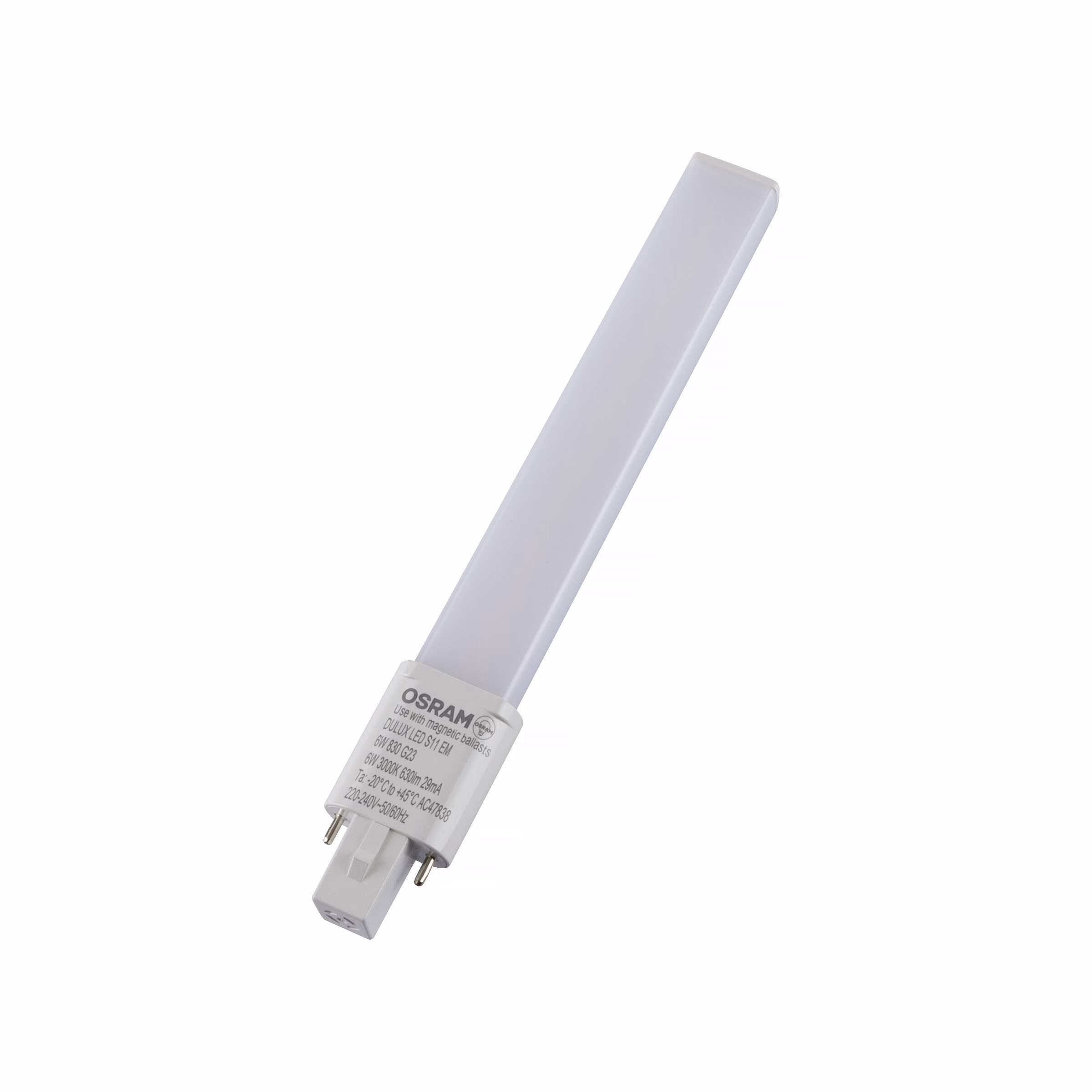 Kjøp Osram Kompaktlysrør 11 W, Dulux S 2-stav kort, 2-pin