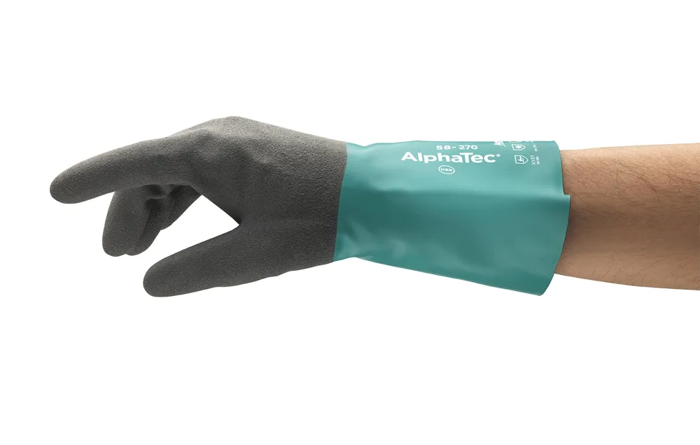Ansell AlphaTec 58-270 Kemskyddshandske nitril, flossad 11