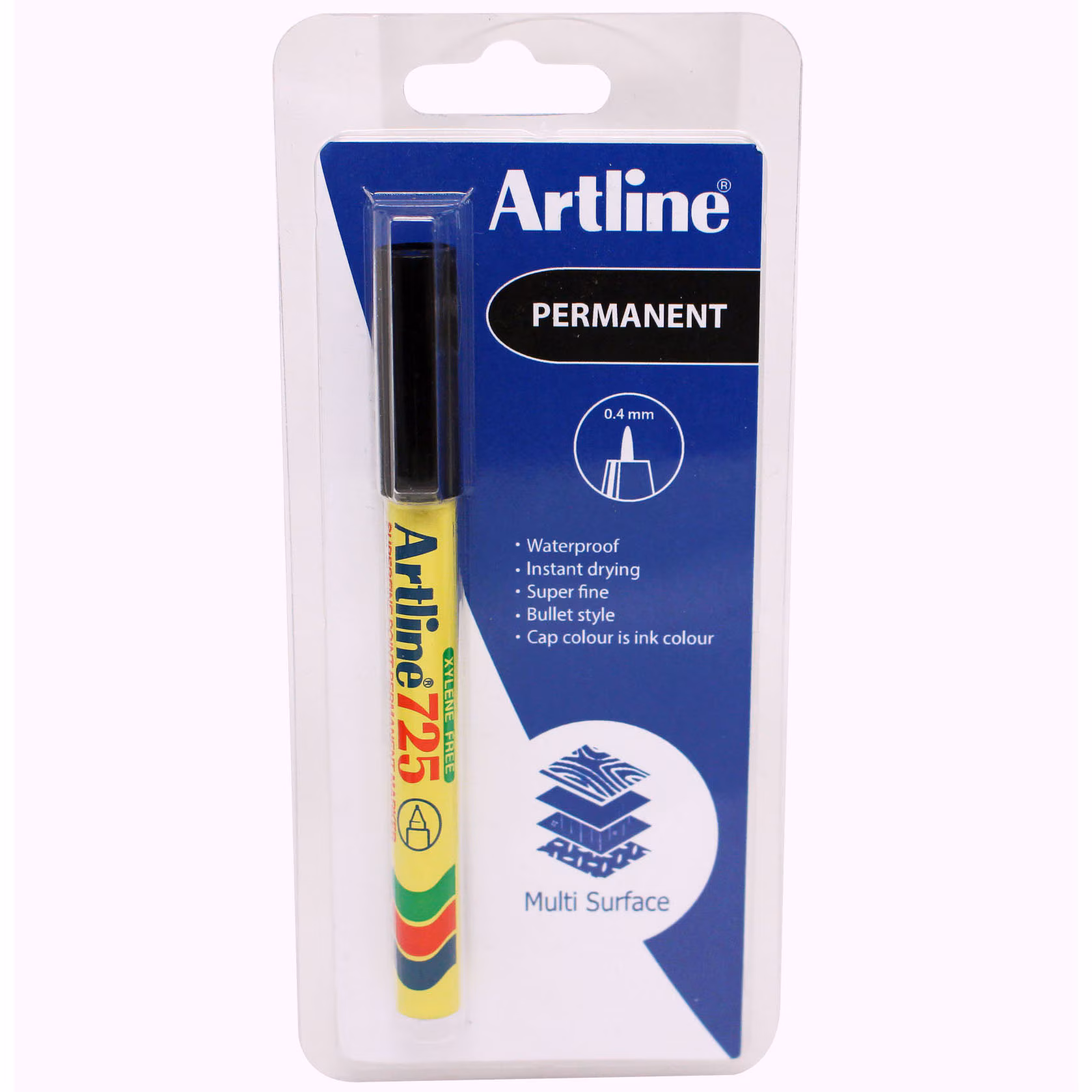 Kjøp Artline Merkepenn 725, 0,4 mm spiss, svart